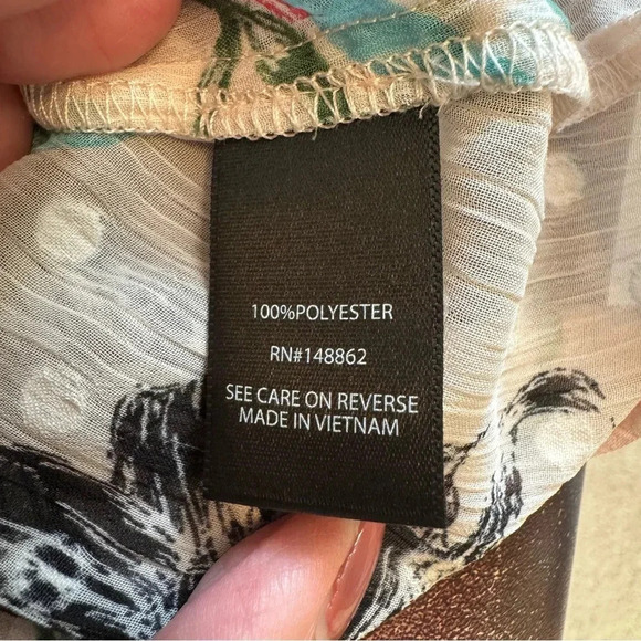 Torrid Long Sleeve Sheer Floral Embroidered Blouse - Picture 6 of 8